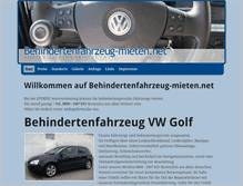 Tablet Screenshot of behindertenfahrzeug-mieten.net